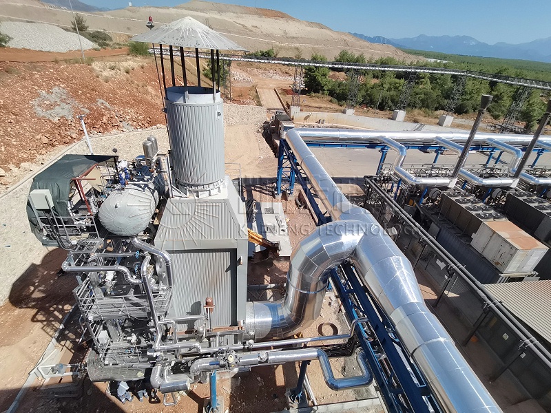 发电机组余热锅炉，土耳其Antalya项目垃圾填埋气工程现场 (25)