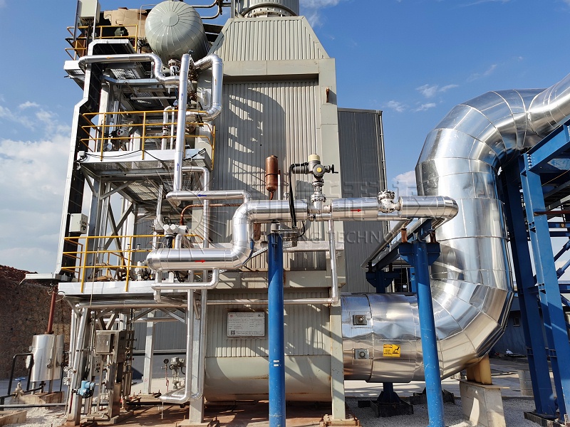 发电机组余热锅炉，土耳其Antalya项目垃圾填埋气工程现场 (15)