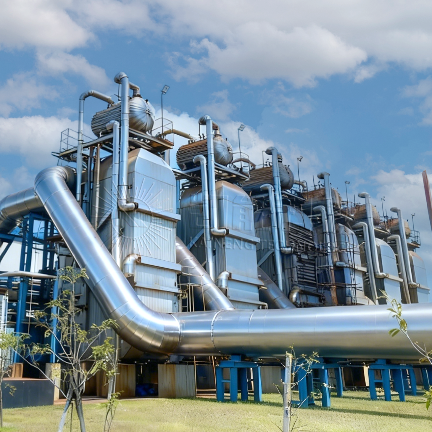 孟加拉重油发电机组余热锅炉